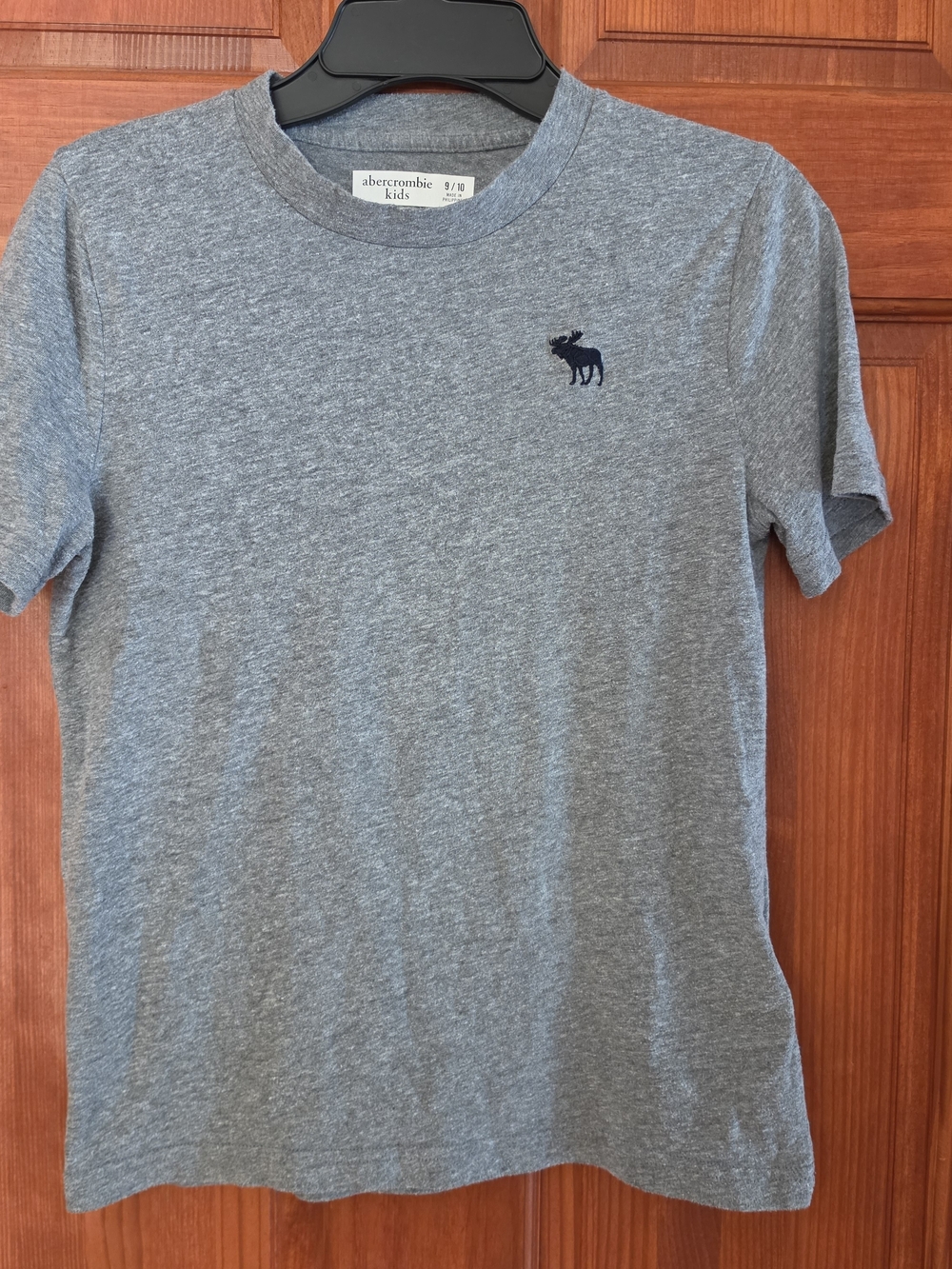abercrombie kids Gray Heather Short Sleeve Logo Tee